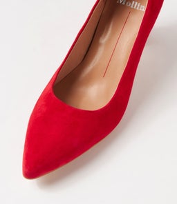 CHARLI MO RED SUEDE