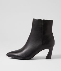 CLAME MO BLACK BLACK HEEL LEATHER