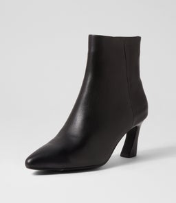 CLAME MO BLACK BLACK HEEL LEATHER