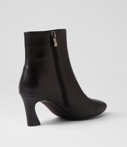 CLAME MO BLACK BLACK HEEL LEATHER