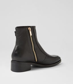 GREYT MO BLACK BLACK HEEL LEATHER