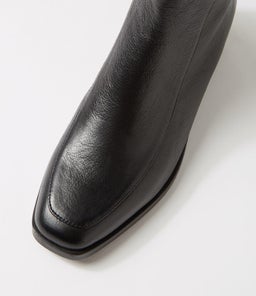 GREYT MO BLACK BLACK HEEL LEATHER