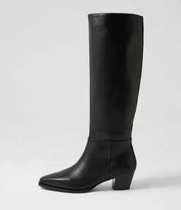 JOELLE MO BLACK LEATHER