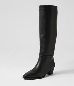 JOELLE MO BLACK LEATHER