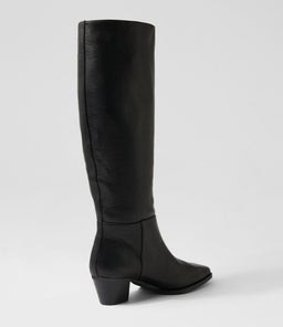 JOELLE MO BLACK LEATHER