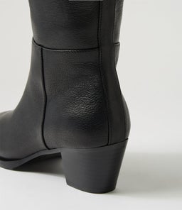 JOELLE MO BLACK LEATHER