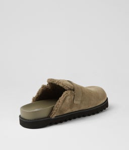 MERCHAH MO KHAKI BLACK SOLE SUEDE
