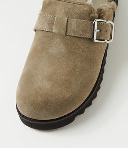 MERCHAH MO KHAKI BLACK SOLE SUEDE