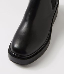 SAM MO BLACK BLACK SOLE LEATHER