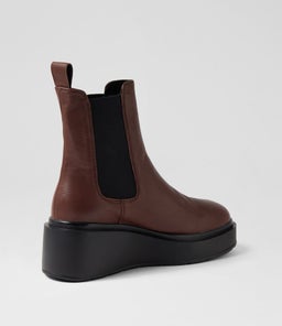 SAM MO RICH BROWN BLACK SOLE LEATHER