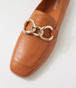 NELYA MO DK TAN LEATHER
