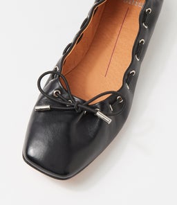 NISEYA MO BLACK LEATHER