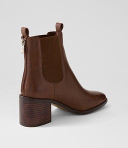 SLIGHTLY MO CHOC DK BROWN HEEL LEATHER