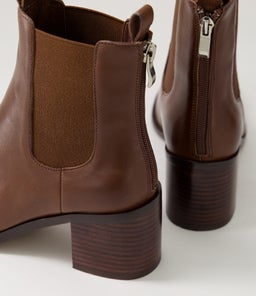 SLIGHTLY MO CHOC DK BROWN HEEL LEATHER