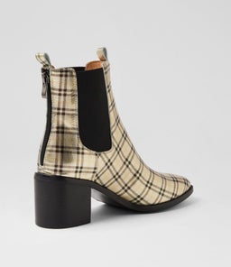 SLIGHTLY MO GOLD TARTAN LEATHER