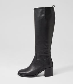 SERINY MO BLACK BLACK HEEL LEATHER