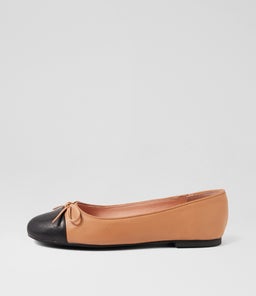 BALLET MO BLACK CAMEL LEATHER