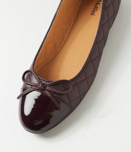 BELIE MO DEEP BURGUNDY PATENT LEATHER