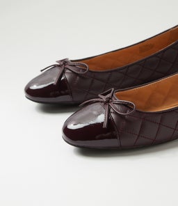 BELIE MO DEEP BURGUNDY PATENT LEATHER