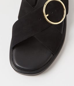 DAYAR MO BLACK BLACK SOLE SUEDE