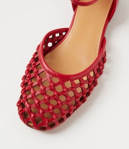 BEYLANIE MO RED LEATHER