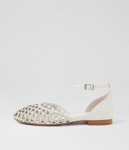 BEYLANIE MO WHITE LEATHER