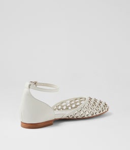BEYLANIE MO WHITE LEATHER
