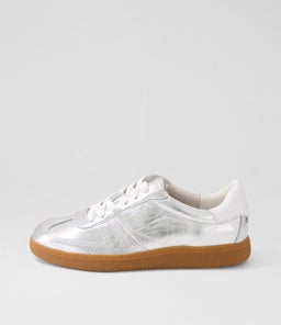 DARI MO SILVER GUM SOLE SHRUNKEN LEATHER