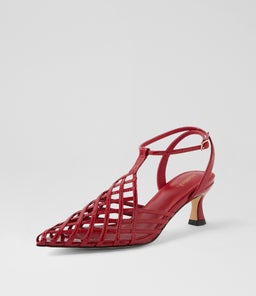 GLEE MO DEEP RED PATENT LEATHER