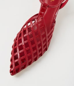 GLEE MO DEEP RED PATENT LEATHER