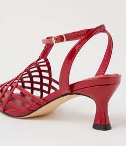 GLEE MO DEEP RED PATENT LEATHER