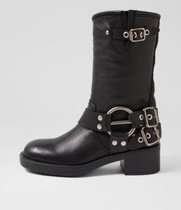 KACEE MO BLACK LEATHER