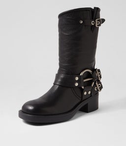 KACEE MO BLACK LEATHER