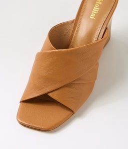 AIYA MO DK TAN NATURAL HEEL LEATHER