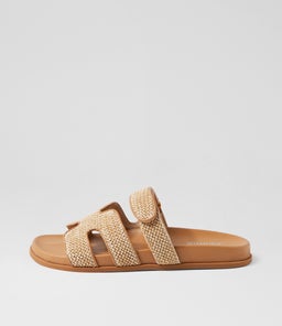 HAYZLEN MO NATURAL CAMEL WOVEN LEATHER