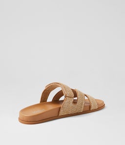 HAYZLEN MO NATURAL CAMEL WOVEN LEATHER