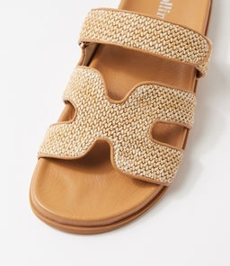 HAYZLEN MO NATURAL CAMEL WOVEN LEATHER