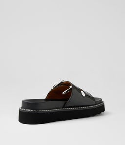 LILIANA MO BLACK CRINKLE PATENT
