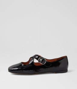 NOWA MO BLACK CRINKLE PATENT