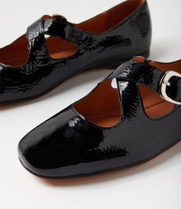 NOWA MO BLACK CRINKLE PATENT
