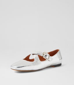 NOWA MO SILVER CRINKLE PATENT
