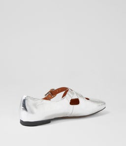 NOWA MO SILVER CRINKLE PATENT