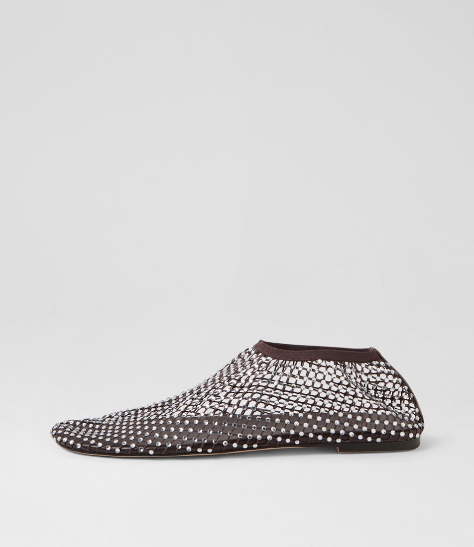 Reaffirm Choc Jewel Mesh Flat Shoes Reaffirm Choc Jewel Mesh Flat Shoes