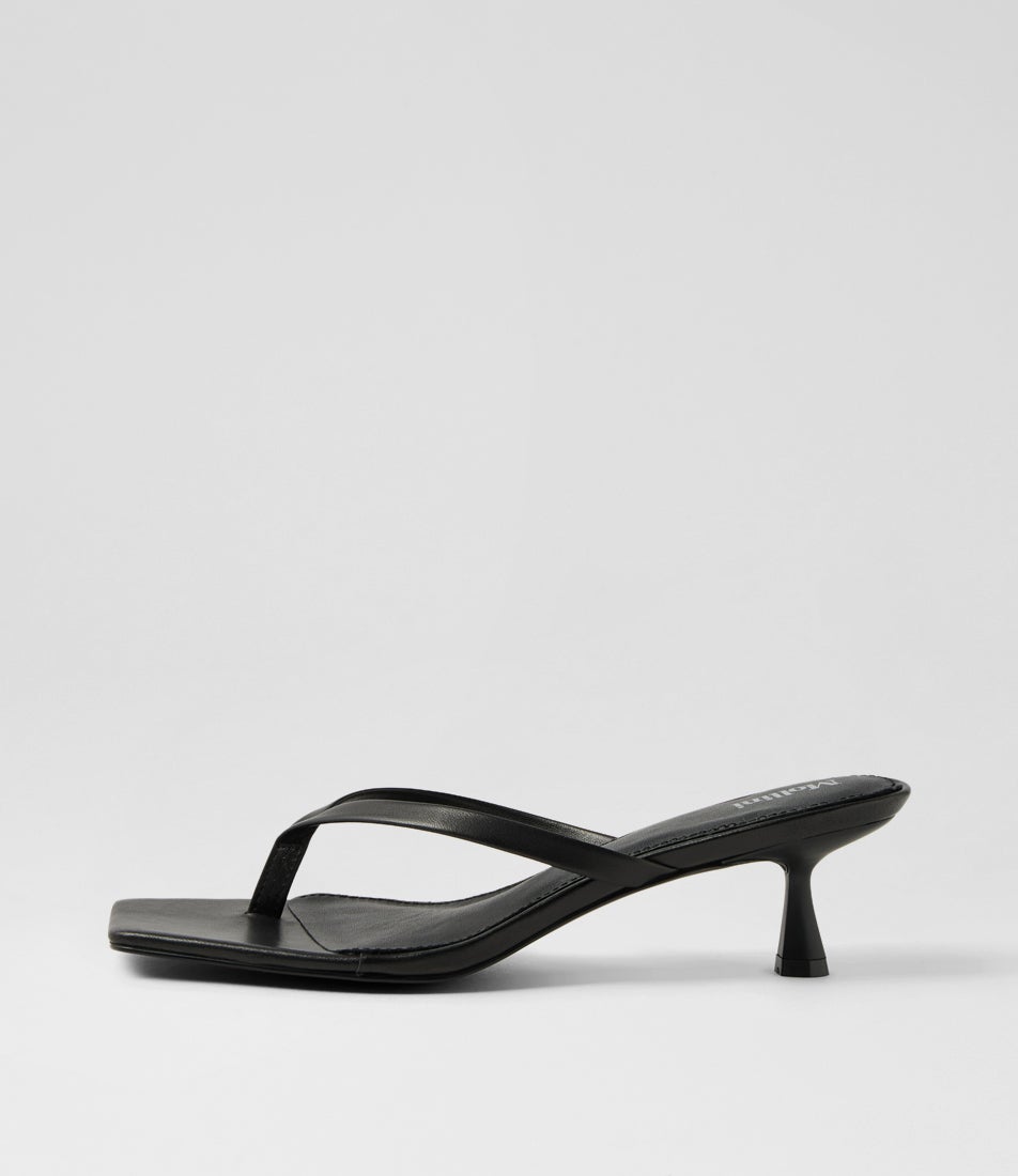 Tidbit Black Leather Sandals Tidbit Black Leather Sandals