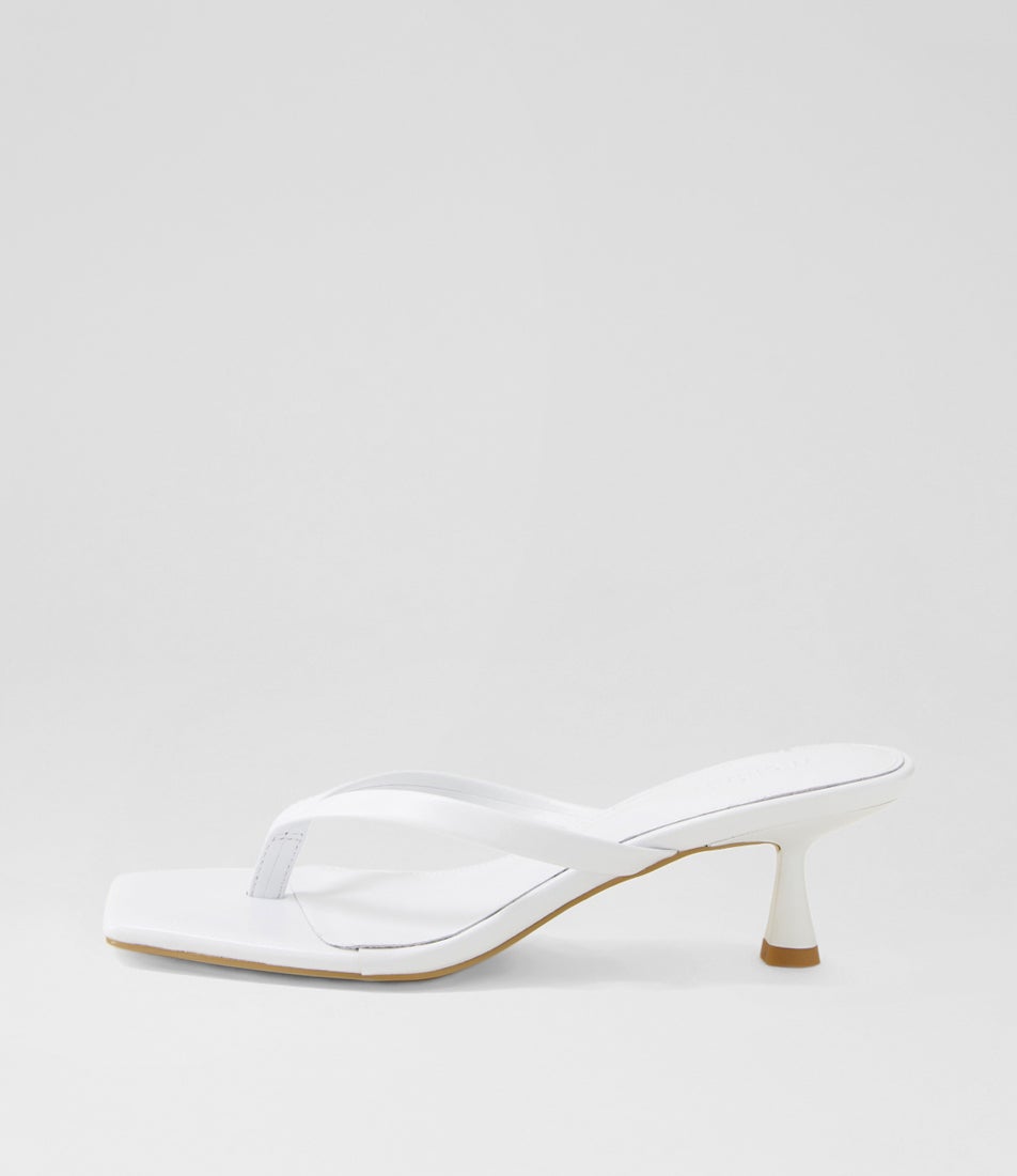 Tidbit White Leather Sandals Tidbit White Leather Sandals