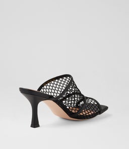 WILLOW MO BLACK LEATHER MESH