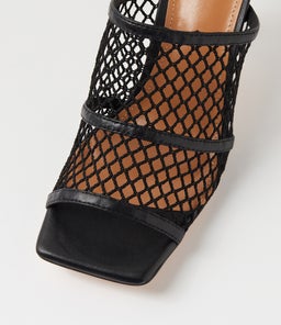 WILLOW MO BLACK LEATHER MESH