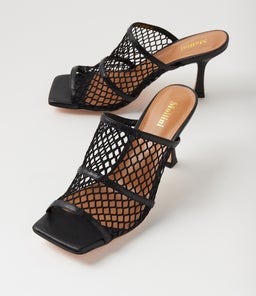 WILLOW MO BLACK LEATHER MESH