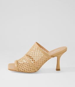 WILLOW MO NUDE LEATHER MESH
