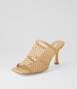 WILLOW MO NUDE LEATHER MESH